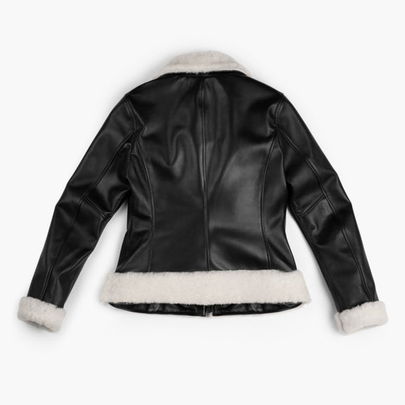 Women's Black Shearling Jacket