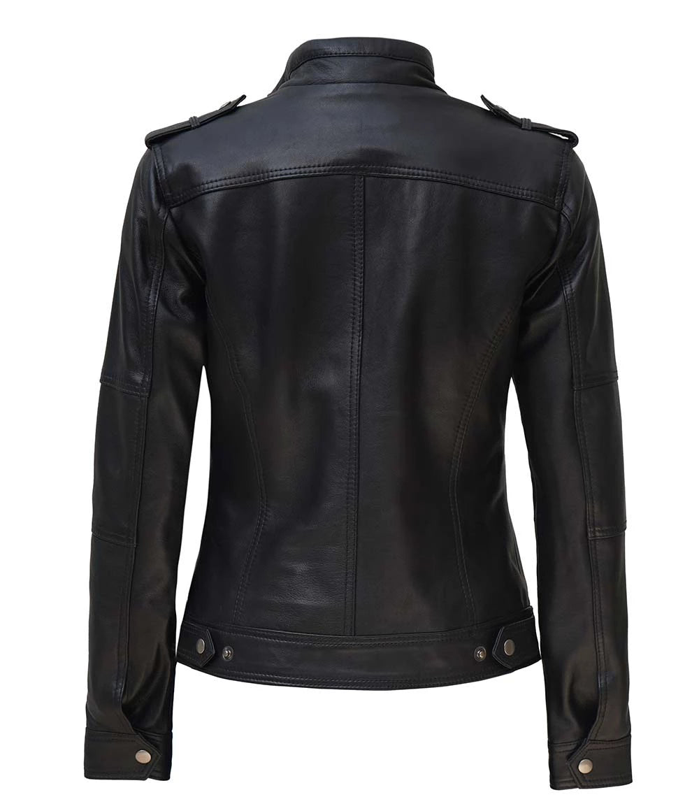 Womens Black Leather Jacket WIth Shirt Styled Women's Black Leather Jacket, Shirt Style Leather Jacket, Stylish Women's Leather Jacket, Black Leather Shirt Jacket, Premium Quality Leather Jacket, Ladies Leather Outerwear, Elegant Women's Leather Jacket, Women's Fashion Leather Outerwear, High-Quality Leather Jacket for Women, Trendy Women's Leather Jacket, Real Leather Shirt Jacket for Women