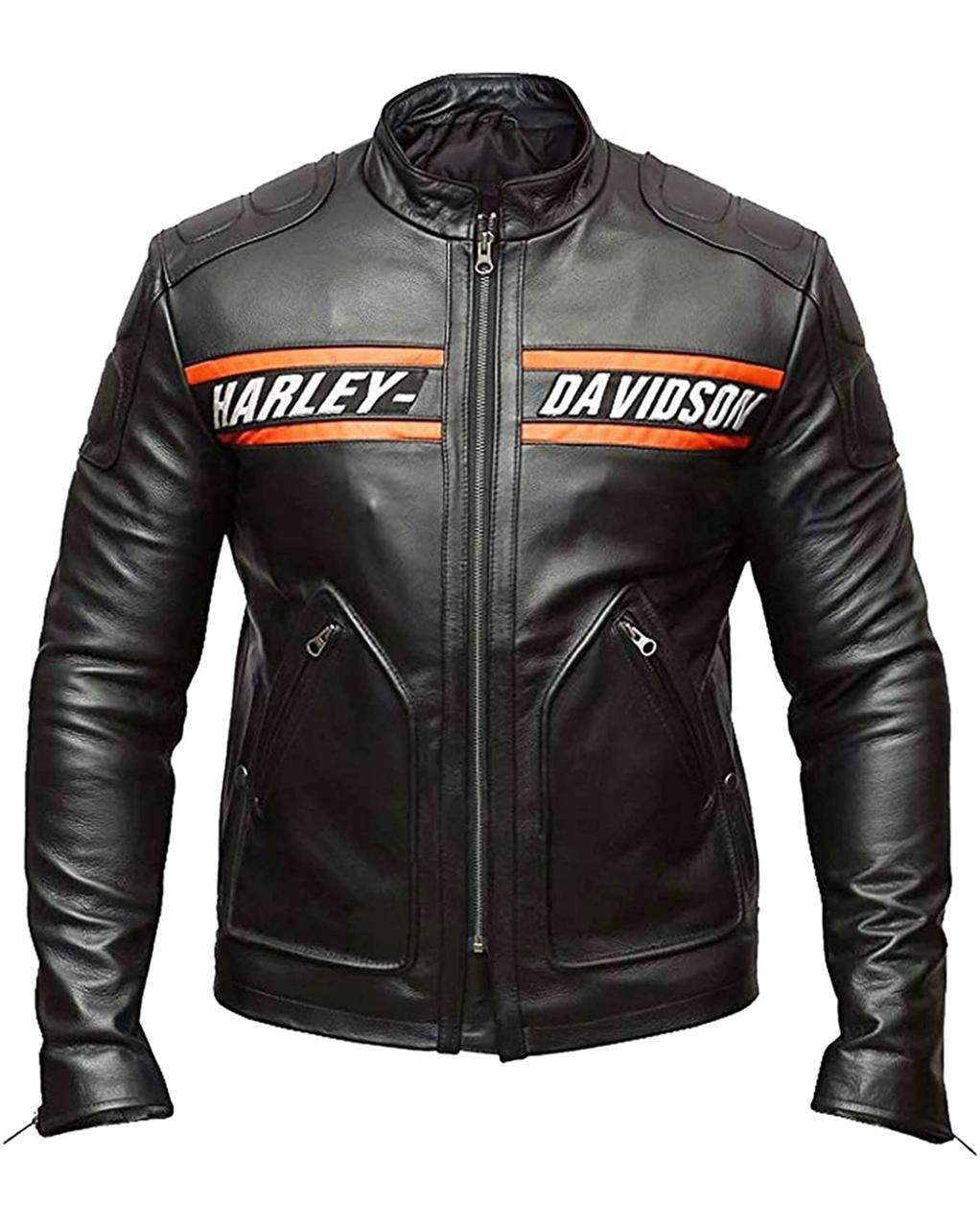 Harley Davidson Biker Leather Jacket For Mens - Biker Jacket