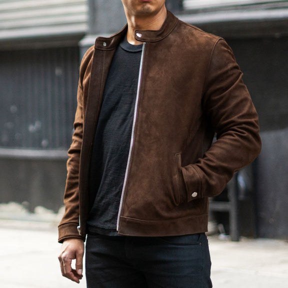 Luxurious Suede Leather Jackets For Men's - Tonybon