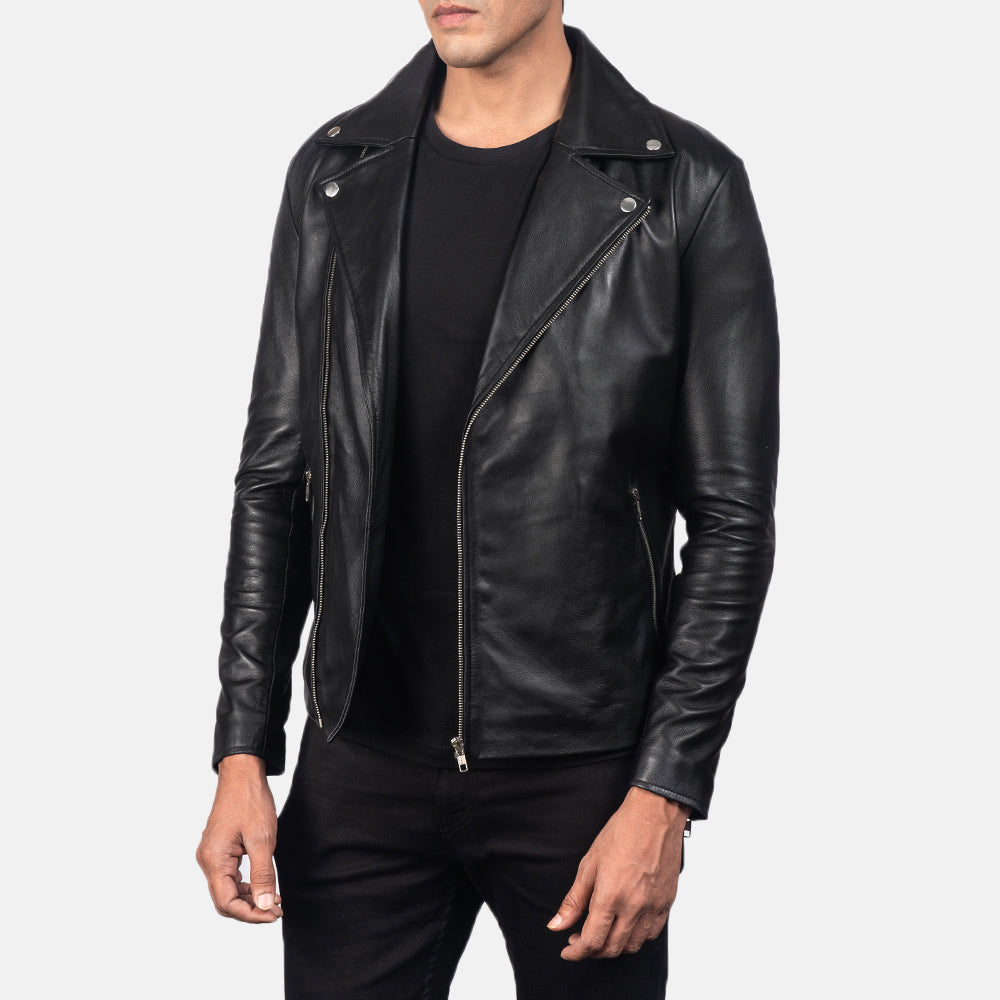 Men's Motorbike Leather Jacket - Biker Jacket Tonybon