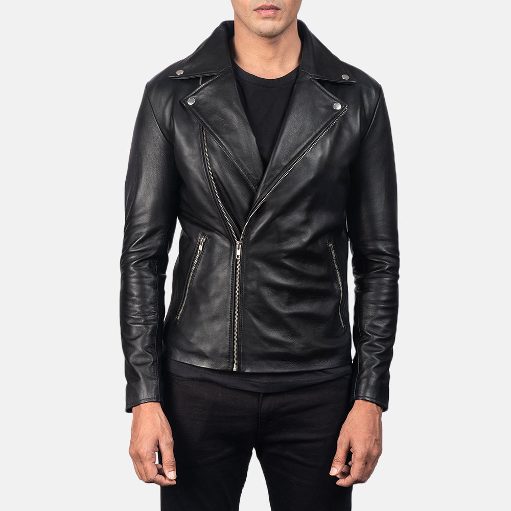 Men's Motorbike Leather Jacket - Biker Jacket
