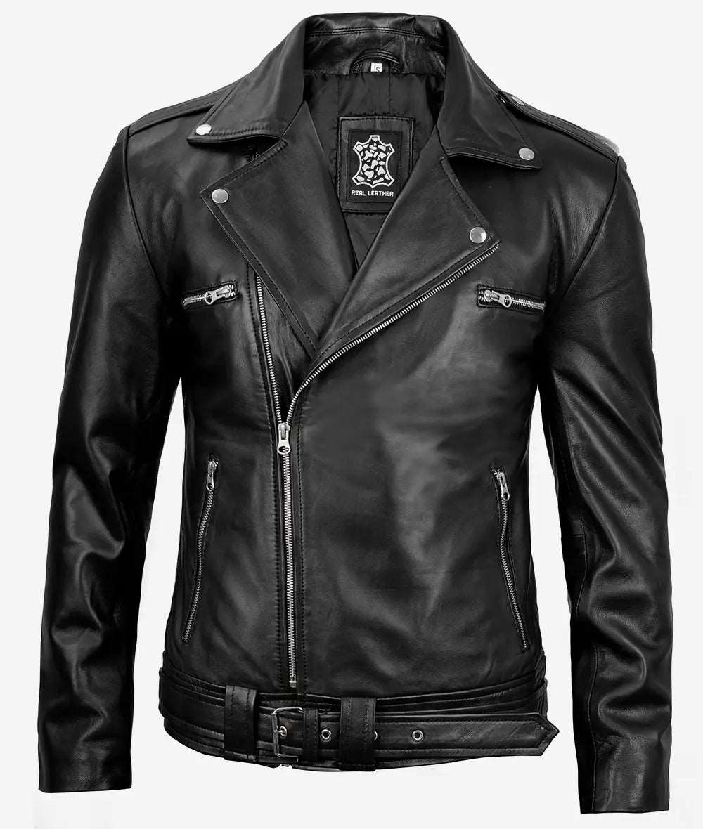 Black MotorBike Leather Jacket For Men With Classy Design men's motorbike jacket  black leather biker jacket, classy motorcycle jacket, men's leather jacket, high-quality motorbike gear, stylish men's jacket, protective biker jacket, luxury motorcycle jacket, men's riding jacket, durable leather jacket