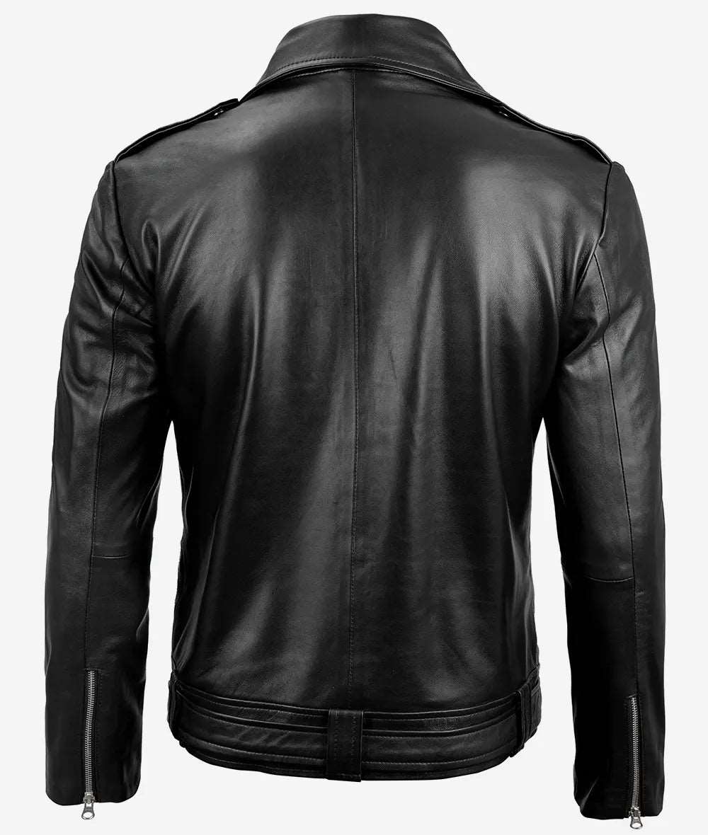 Black MotorBike Leather Jacket For Men With Classy Design men's motorbike jacket  black leather biker jacket, classy motorcycle jacket, men's leather jacket, high-quality motorbike gear, stylish men's jacket, protective biker jacket, luxury motorcycle jacket, men's riding jacket, durable leather jacket