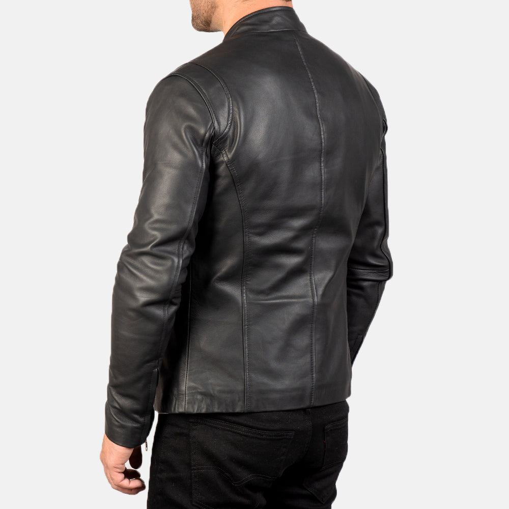 Mens Black Leather Jackets Classical Look