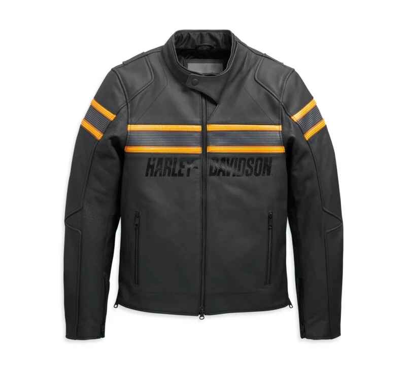 Harley Davidson MotorBike Leather Jacket For Mens - Biker Jacket
