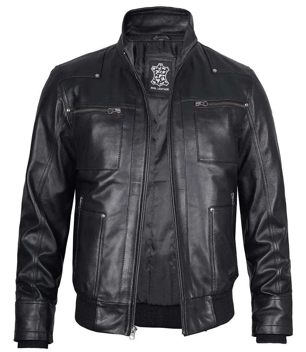 Mens Hooded Black Leather Bomber Jacket WIth Removable Hood Mens Hooded Black Leather Bomber Jacket, Black Leather Bomber Jacket for Men, Mens Bomber Jacket with Removable Hood, Stylish Men's Leather Jacket, High-Quality Leather Jacket for Men, Versatile Men's Leather Jacket, Premium Black Leather Bomber Jacket, Men's Fashion Leather Outerwear, Comfortable Men's Leather Jacket, Trendy Men's Bomber Jacket