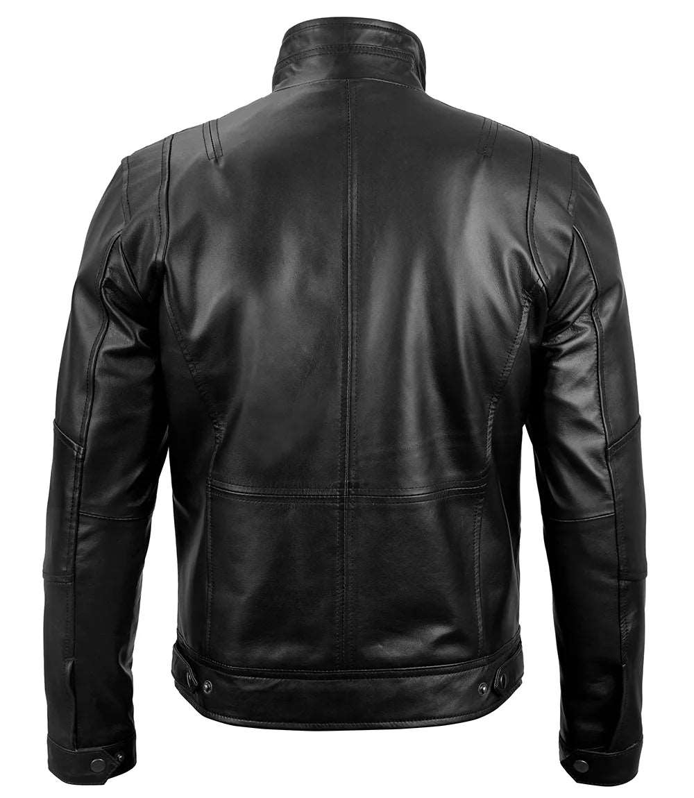 Mens Double Pocket & Double Zip Design Leather Jacket With Rib Collar Double Pocket Leather Jacket for Men, Men's Leather Jacket, Stylish Men's Leather Jacket, Double Zip Leather Jacket, Premium Leather Jacket, Men's Fashion Leather Jacket, High-Quality Men's Leather Jacket, Trendy Men's Leather Outerwear, Comfortable Men's Leather Jacket, Genuine Leather Jacket, Classic Leather Jacket, Durable Leather Jacket, Men's Biker Jacket, Motorcycle Jacket for Men