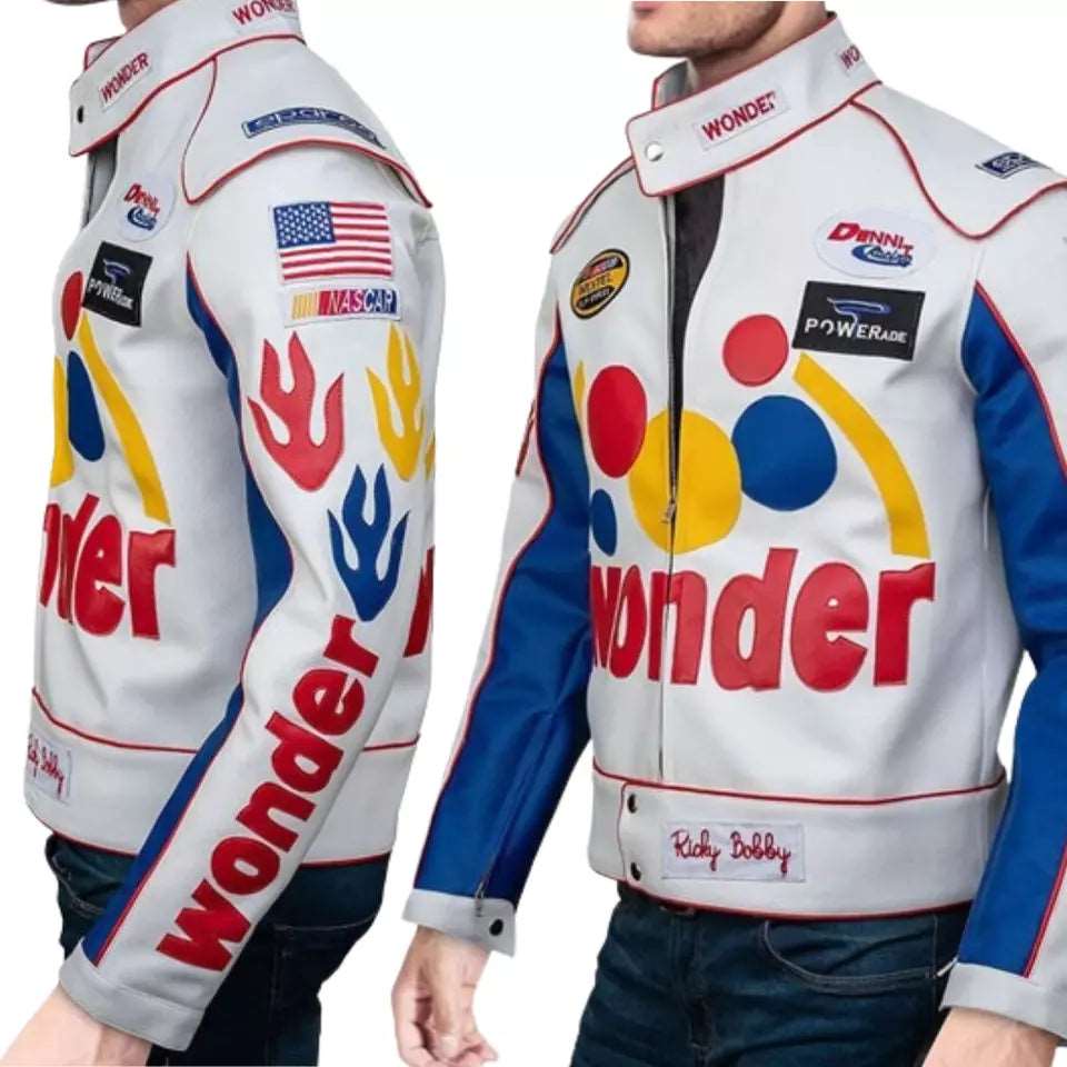 ricky bobby jacket wonder bread jacket talladega nights jacket ricky bobby wonder bread jacket ricky bobby jacket cheap wonder bread racing jacket ricky bobby leather jacket ricky bobby racing jacket Faux Leather, Faux Leather jacket , Pu Leather , Pu Leather Jacket