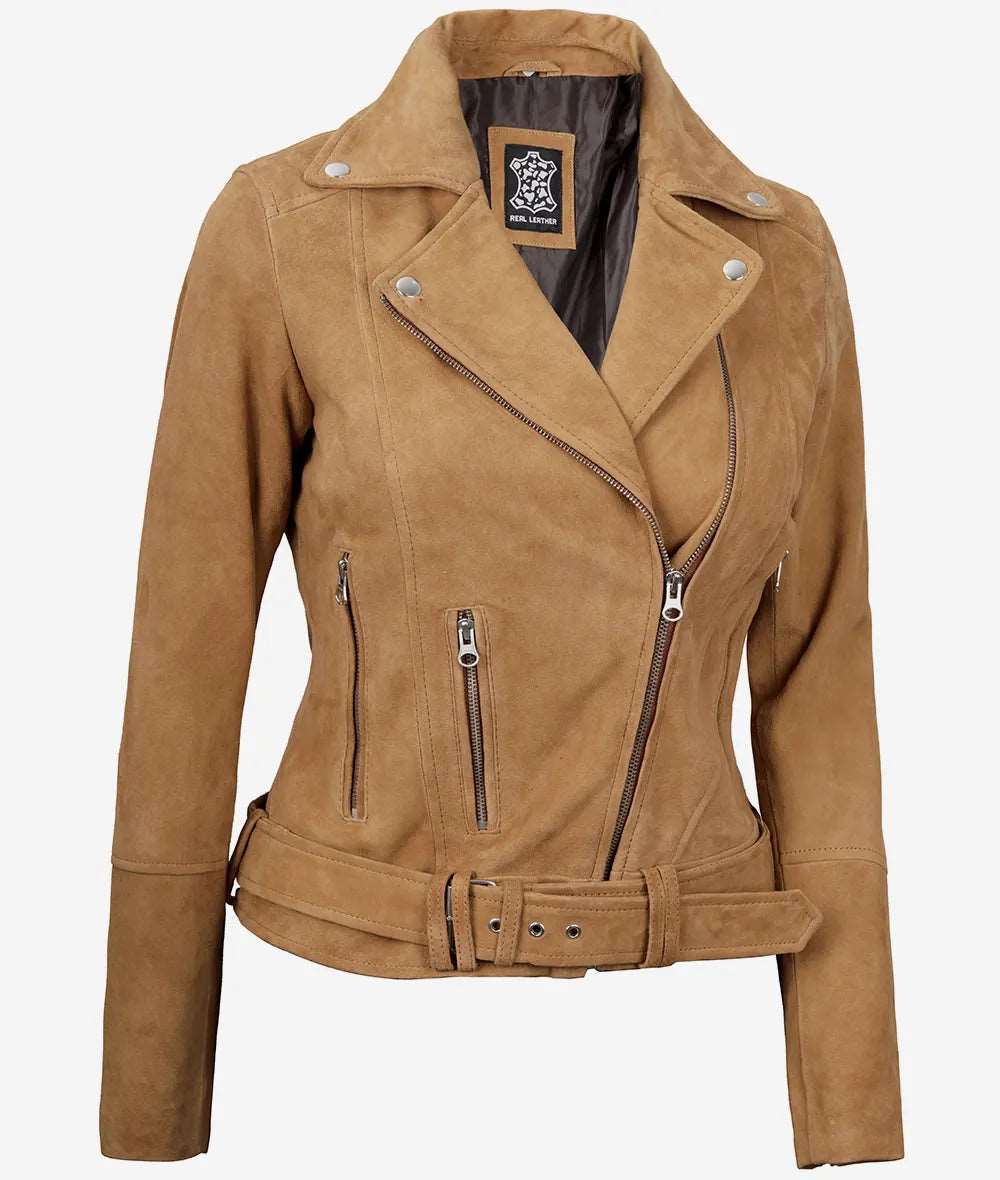 Womens Premium Brown Suede Biker Leather Jacket  Women's suede biker jacket Brown suede leather jacket Premium suede jacket for women Stylish women's biker jacket High-quality suede outerwear Luxury suede leather jacket Durable women's suede jacket Classic biker jacket for women Versatile women's leather jacket Comfortable suede leather jacket Women's brown biker jacket Elegant suede jacket for women Women's trendy suede jacket Modern suede biker jacket Soft suede leather jacket